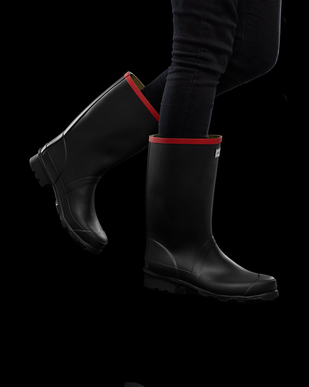 Women Hunter Argyll | Short Rain Boots Black | NZ-71658-SBAK